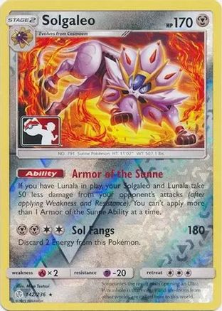 Solgaleo 142 - League & Championship Cards