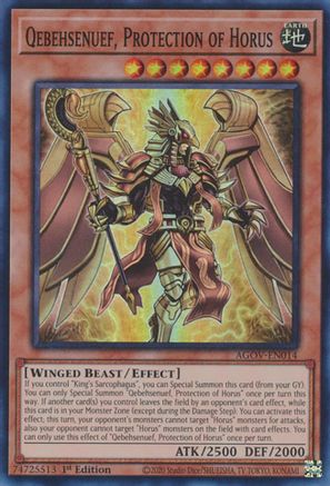 Qebehsenuef, Protection of Horus (AGOV-EN014) - Age of Overlord 1st Edition