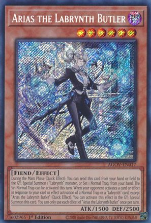 Arias the Labrynth Butler (AGOV-EN017) - Age of Overlord 1st Edition
