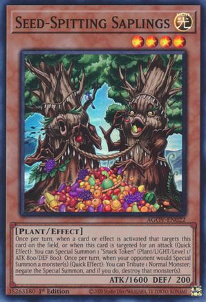 Seed-Spitting Saplings (AGOV-EN022) - Age of Overlord 1st Edition