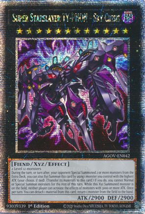 Super Starslayer TY-PHON - Sky Crisis (Quarter Century Secret Rare) (AGOV-EN042) - Age of Overlord 1st Edition