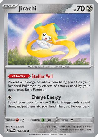 Jirachi 126 - SV04 Paradox Rift Reverse Holofoil