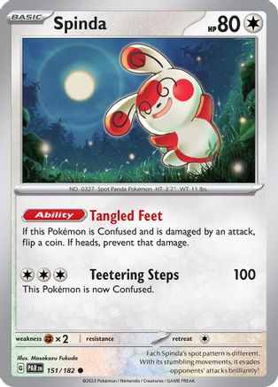 Spinda 151 - SV04 Paradox Rift Reverse Holofoil