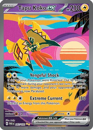 Tapu Koko ex 247 - SV04 Paradox Rift Holofoil