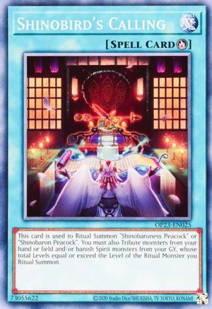 Shinobird's Calling (OP23-EN025) - OTS Tournament Pack 23 Unlimited