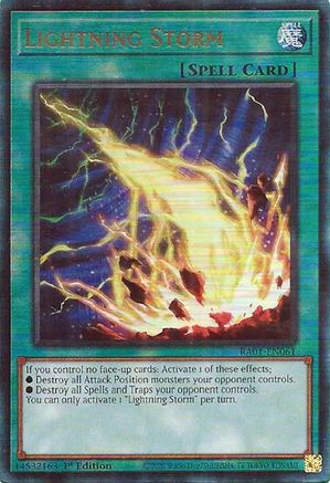 Lightning Storm (PUR) (RA01-EN061) - 25th Anniversary Rarity Collection 1st Edition