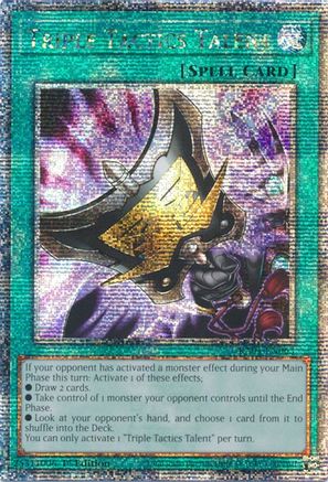 Triple Tactics Talent (Quarter Century Secret Rare) (RA01-EN063) - 25th Anniversary Rarity Collection 1st Edition