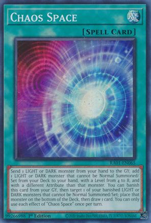 Chaos Space (RA01-EN065) - 25th Anniversary Rarity Collection 1st Edition