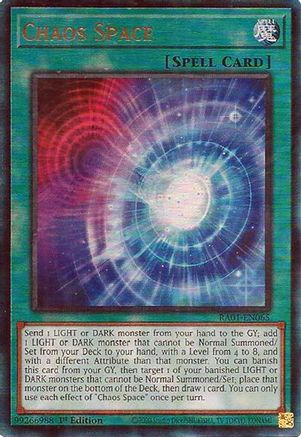 Chaos Space (PUR) (RA01-EN065) - 25th Anniversary Rarity Collection 1st Edition