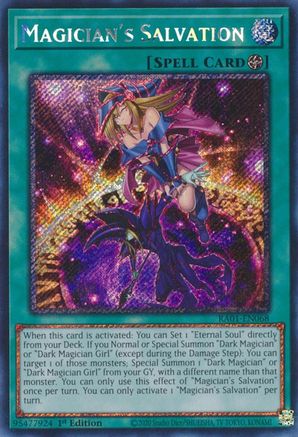 Magician's Salvation (Platinum Secret Rare) (RA01-EN068) - 25th Anniversary Rarity Collection 1st Edition