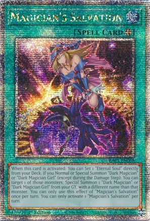 Magician's Salvation (Quarter Century Secret Rare) (RA01-EN068) - 25th Anniversary Rarity Collection 1st Edition