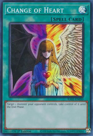 Change of Heart (RA01-EN050) - 25th Anniversary Rarity Collection 1st Edition