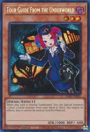 Tour Guide From the Underworld (Secret Rare) (RA01-EN005) - 25th Anniversary Rarity Collection 1st Edition