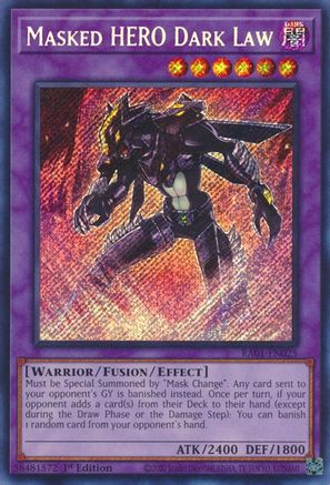 Masked HERO Dark Law (Secret Rare) (RA01-EN025) - 25th Anniversary Rarity Collection 1st Edition