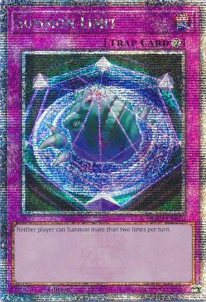 Summon Limit (Quarter Century Secret Rare) (RA01-EN070) - 25th Anniversary Rarity Collection 1st Edition