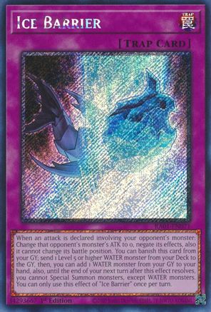 Ice Barrier (Platinum Secret Rare) (RA01-EN071) - 25th Anniversary Rarity Collection 1st Edition