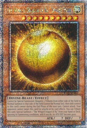 The Winged Dragon of Ra - Sphere Mode (Quarter Century Secret Rare) (RA01-EN007) - 25th Anniversary Rarity Collection 1st Edition