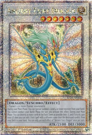 Ancient Fairy Dragon (Quarter Century Secret Rare) - RA01-EN030 - 25th Anniversary Rarity Collection 1st Edition