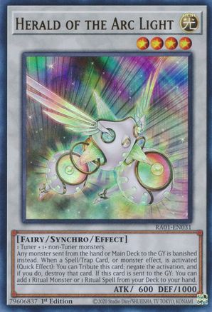 Herald of the Arc Light (UR) (RA01-EN031) - 25th Anniversary Rarity Collection 1st Edition