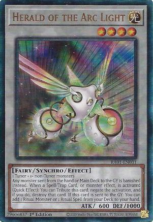 Herald of the Arc Light (PUR) (RA01-EN031) - 25th Anniversary Rarity Collection 1st Edition
