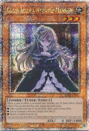 Ghost Belle & Haunted Mansion (Quarter Century Secret Rare) (RA01-EN011) - 25th Anniversary Rarity Collection 1st Edition