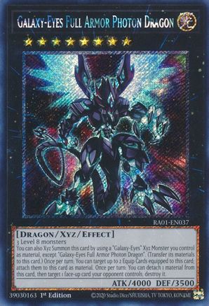 Galaxy-Eyes Full Armor Photon Dragon (Platinum Secret Rare) (RA01-EN037) - 25th Anniversary Rarity Collection 1st Edition