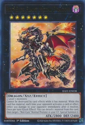 Red-Eyes Flare Metal Dragon (UR) (RA01-EN038) - 25th Anniversary Rarity Collection 1st Edition