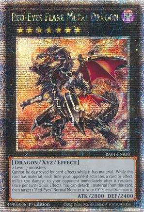 Red-Eyes Flare Metal Dragon (Quarter Century Secret Rare) (RA01-EN038) - 25th Anniversary Rarity Collection 1st Edition