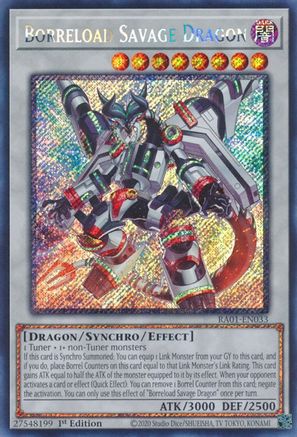 Borreload Savage Dragon (Platinum Secret Rare) (RA01-EN033) - 25th Anniversary Rarity Collection 1st Edition
