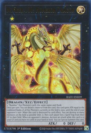 Number 100: Numeron Dragon (UR) (RA01-EN039) - 25th Anniversary Rarity Collection 1st Edition