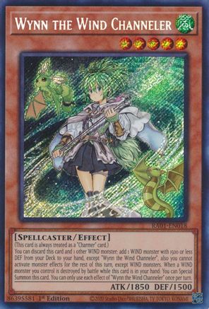 Wynn the Wind Channeler (Secret Rare) (RA01-EN018) - 25th Anniversary Rarity Collection 1st Edition