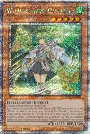 Wynn the Wind Channeler (Quarter Century Secret Rare) (RA01-EN018) - 25th Anniversary Rarity Collection 1st Edition