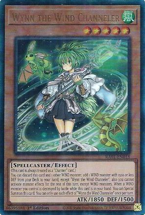 Wynn the Wind Channeler (PUR) (RA01-EN018) - 25th Anniversary Rarity Collection 1st Edition