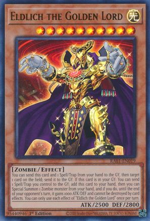Eldlich the Golden Lord (UR) (RA01-EN019) - 25th Anniversary Rarity Collection 1st Edition