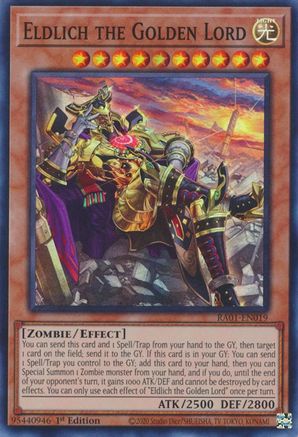Eldlich the Golden Lord (Alternate Art) (RA01-EN019) - 25th Anniversary Rarity Collection 1st Edition