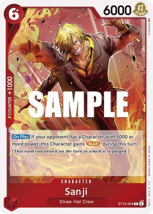 Sanji (ST10-004) - Ultra Deck: The Three Captains Foil