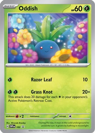 Oddish - 102 102 - SV Scarlet & Violet Promo Cards