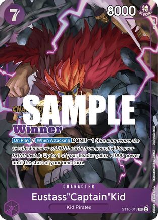 Eustass"Captain"Kid (CS 2023 Top Players Pack) [Winner] (ST10-013) - One Piece Promotion Cards