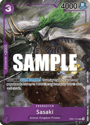 Sasaki (CS 2023 Event Pack Finalist Ver.) (OP01-101) - One Piece Promotion Cards Foil