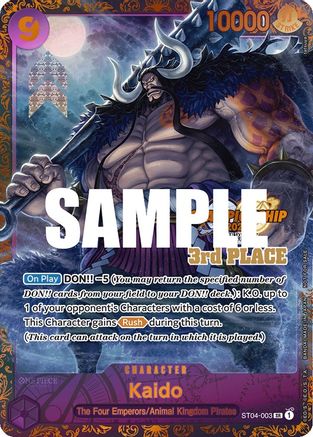 Kaido (CS 2023 Trophy Card) [3rd Place] (ST04-003) - One Piece Promotion Cards