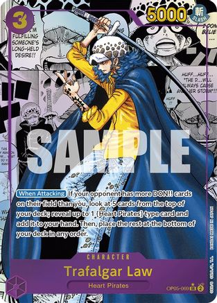 Trafalgar Law (069) (Alternate Art) (Manga) (OP05-069) - Awakening of the New Era Foil