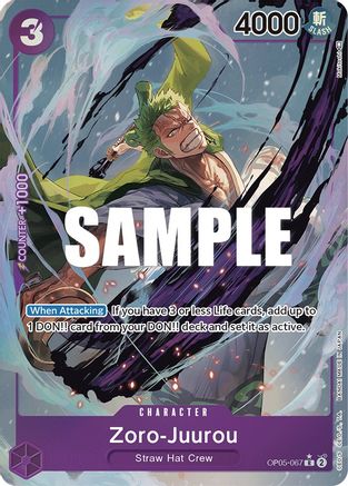 Zoro-Juurou (Alternate Art) (OP05-067) - Awakening of the New Era Foil