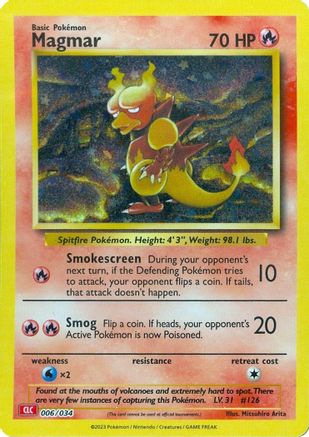 Magmar 6 - Trading Card Game Classic Holofoil