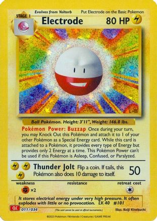 Electrode 11 - Trading Card Game Classic Holofoil