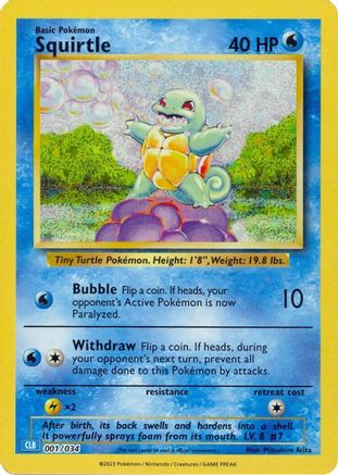 Squirtle 1 - Trading Card Game Classic Holofoil