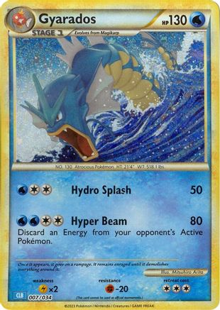 Gyarados 7 - Trading Card Game Classic Holofoil