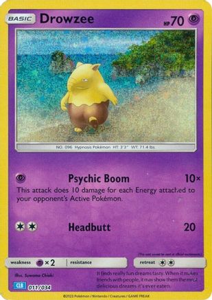 Drowzee 11 - Trading Card Game Classic Holofoil