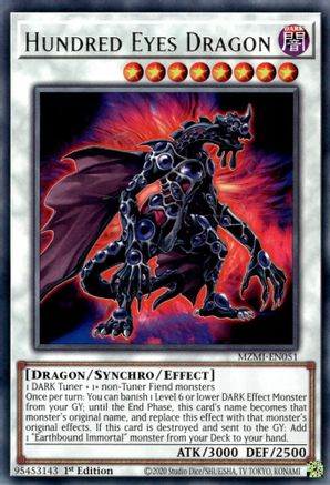 Hundred Eyes Dragon (MZMI-EN051) - Maze of Millennia 1st Edition