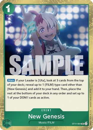 New Genesis (ST11-004) - Starter Deck 11: Uta Foil