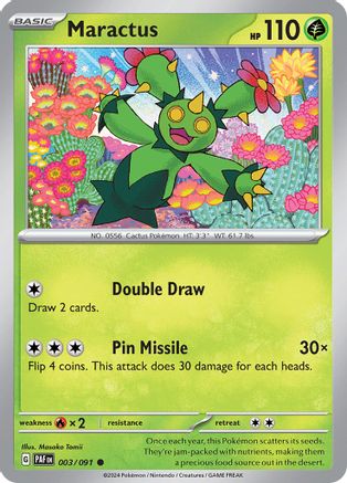 Maractus 3 - SV Paldean Fates Reverse Holofoil